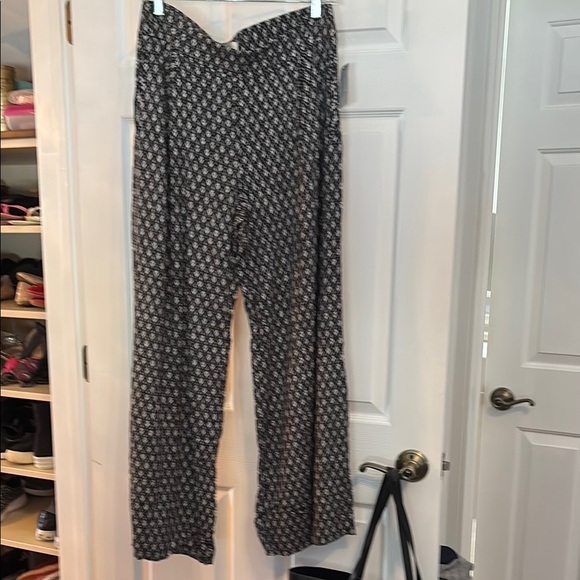 Elevenses Black and White Wide Leg Pants - Picture 2 of 7